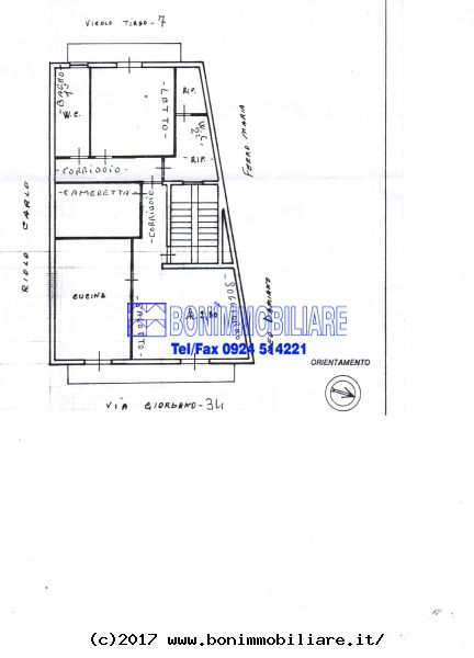 Via Giordano, 2 Stanze da Letto Stanze da Letto, 4 Stanze Stanze,1 BagnoBathrooms,Appartamento,Affitto,Via Giordano,1044