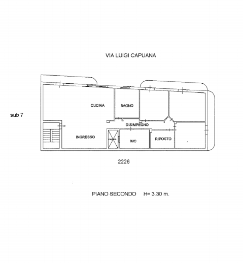 VIA LUIGI CAPUANA 37, 3 Stanze da Letto Stanze da Letto, 4 Stanze Stanze,2 BathroomsBathrooms,Appartamento,Vendita,VIA LUIGI CAPUANA,1662