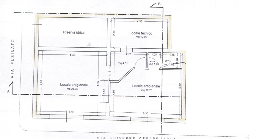 VIA GIUSEPPE CESARE ABBA, 3 Stanze Stanze,1 BagnoBathrooms,Locale Commerciale,Vendita,VIA GIUSEPPE CESARE ABBA,1699