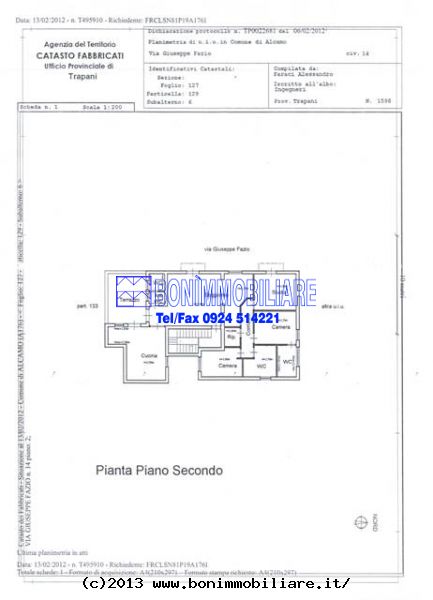 Via Giuseppe Fazio, 3 Stanze da Letto Stanze da Letto, 6 Stanze Stanze,2 BathroomsBathrooms,Appartamento,Affitto,Via Giuseppe Fazio,1077